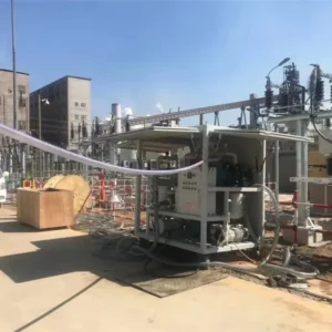 Online Purification of 550KV Transformer with WEINENG ZYD-300 Waterproof Transformer Oil Purifier