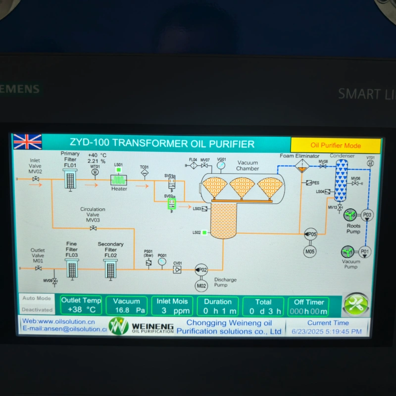 ZYD-100 Transformer Oil Filtration Machine